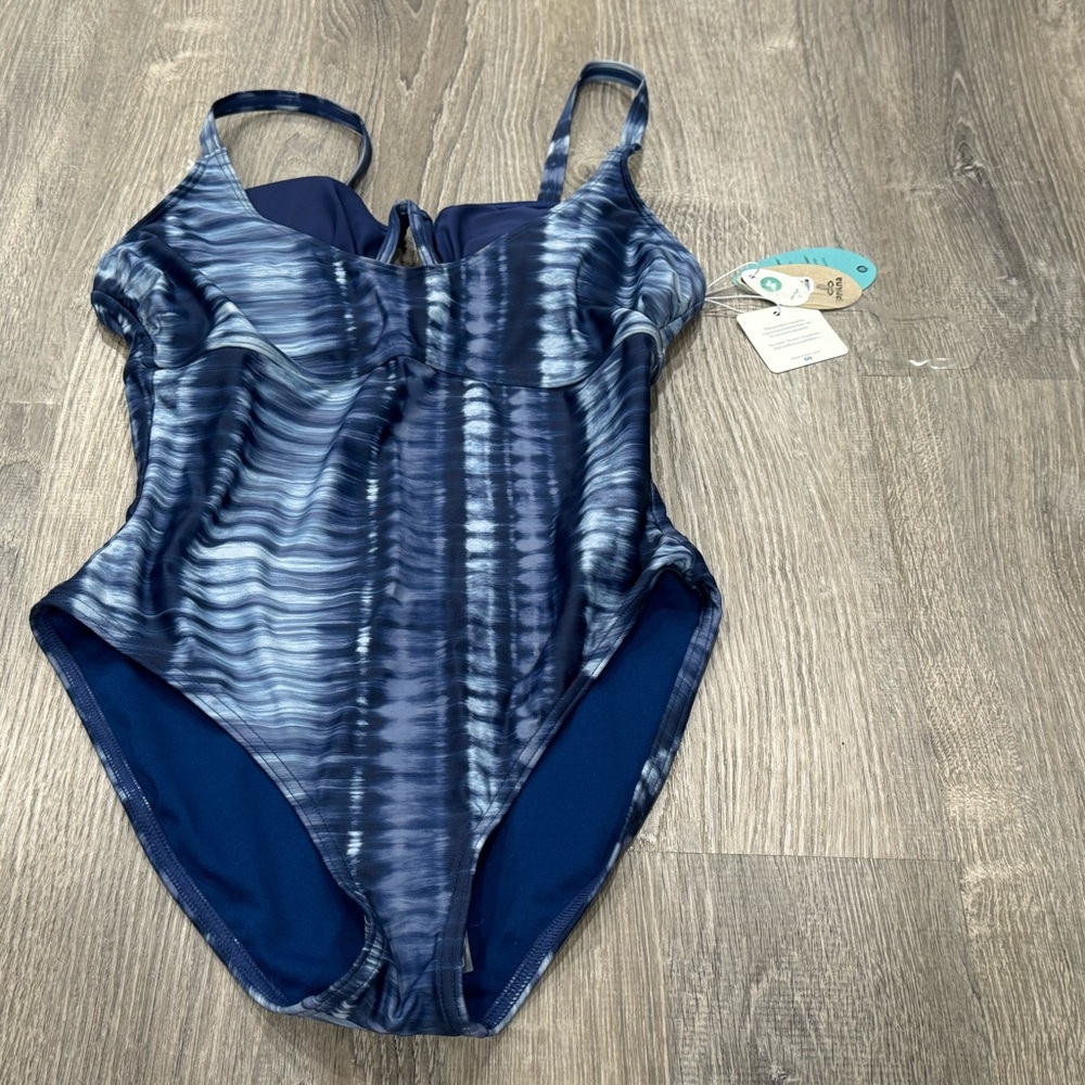 New Prana Swimsuit one piece Small 34D Blue C36